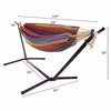 Hastings Home Double Hammock and Stand, Red/Purple 388549DYV